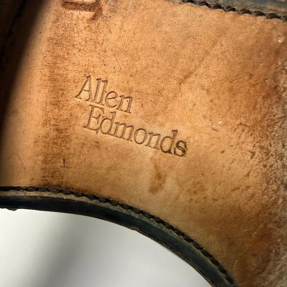 Allen Edmonds Grayson Loafers Mens 8.5 D Black Tassel Leather Dress Shoes 8217